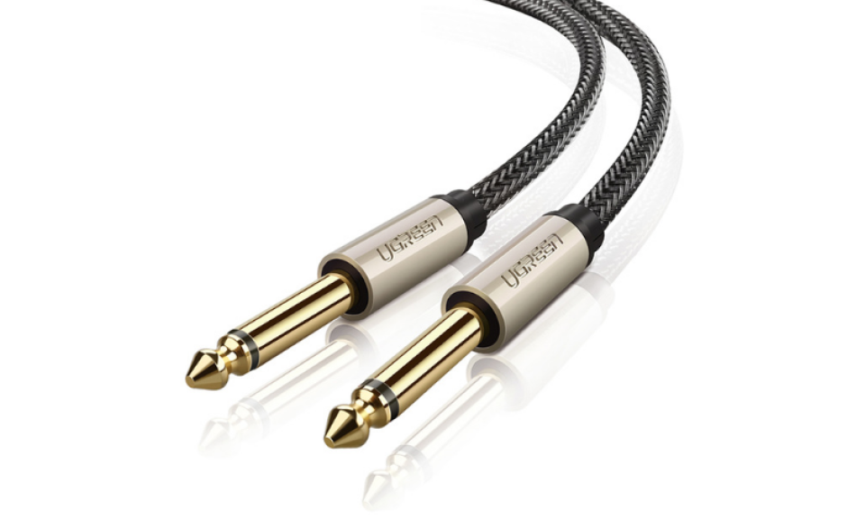 UGREEN AV128 6 3 mm to 6 3 mm Audio Cable Braided, 3 m Gray 10639