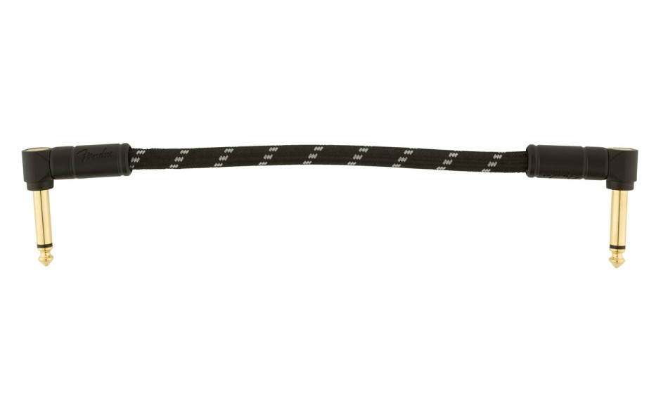FENDER CABLE DELUXE SERIES 6" PATCHES (PAIR) BLACK TWEED