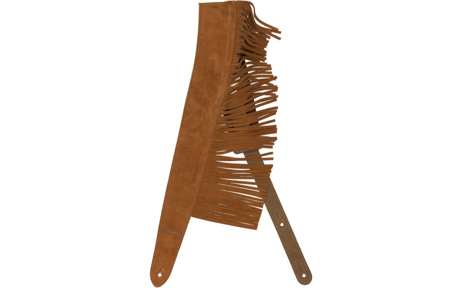 FENDER SUEDE FRINGE STRAP BROWN