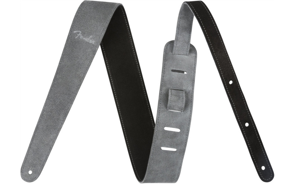 FENDER 2" REVERSIBLE SUEDE STRAP BLACK/GRAY
