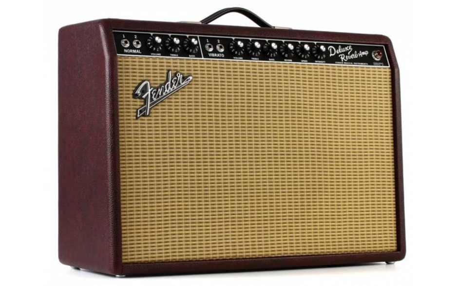 FENDER '65 DELUXE REVERB LTD WINE RED