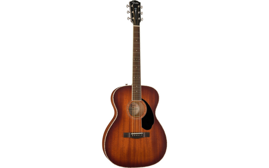 FENDER PO-220E ORCHESTRA ALL MAHOGANY WITH CASE AGED COGNAC BURST