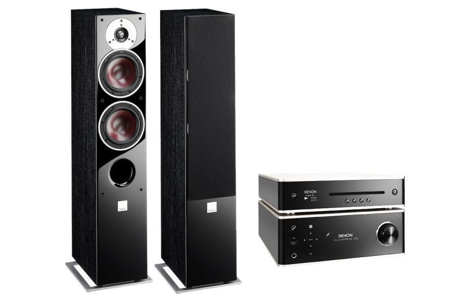 CD плеер Denon DCD-100 + Сетевой стерео ресивер Denon DRA-100 + DALI Zensor 5