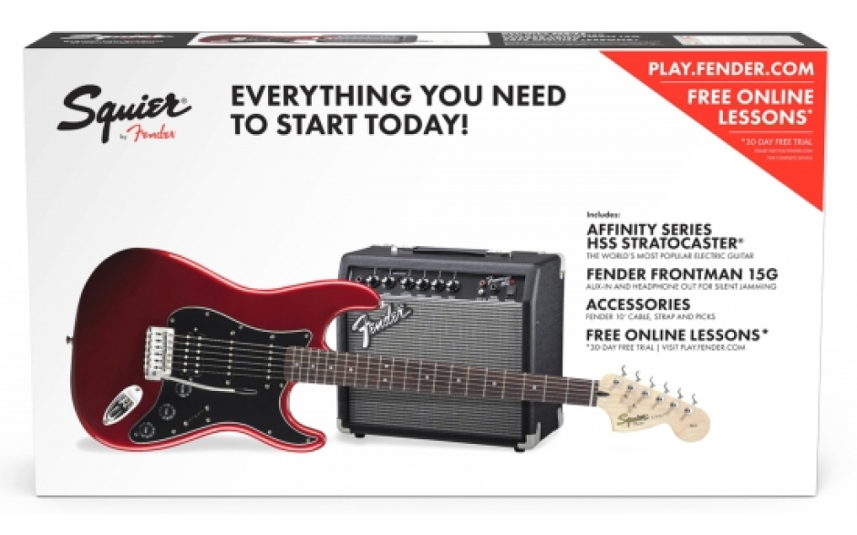 SQUIER by FENDER STRAT PACK CANDY APPLE RED