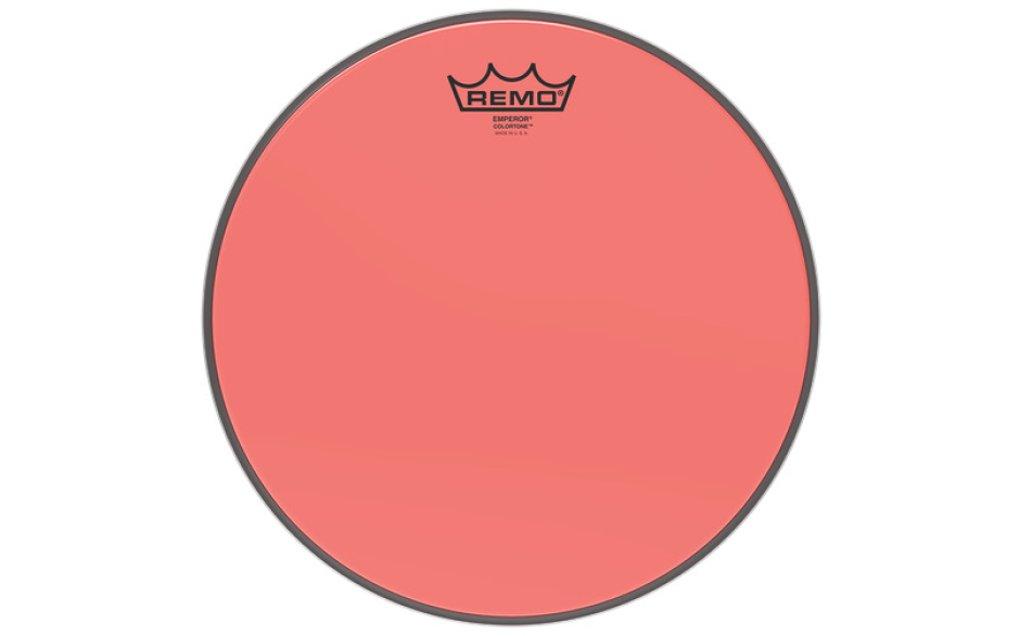 REMO EMPEROR 10" COLORTONE RED