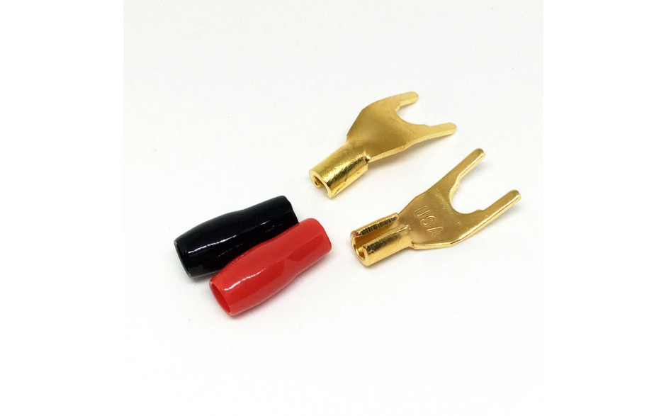 Straight Wire - Y Spade Gold Plated Terminal Plug