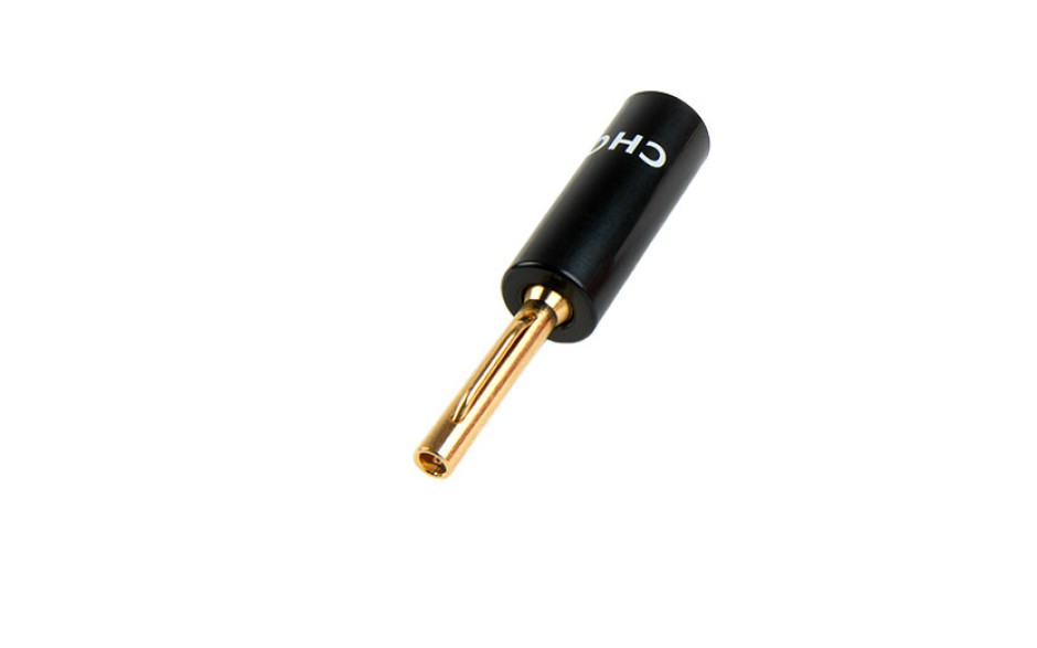 CHORD Crimp Gold Banana Plug Black Cap