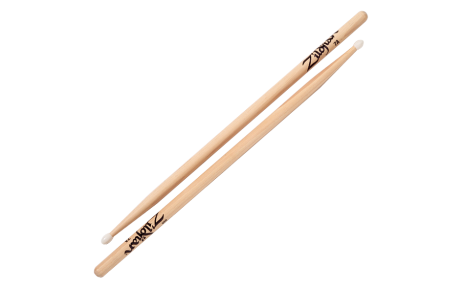 ZILDJIAN 7A NYLON NATURAL DRUMSTICKS