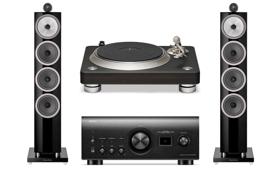 Стерео комплект Denon PMA-3000NE + Denon DP-3000NE + Bowers & Wilkins 702 S3