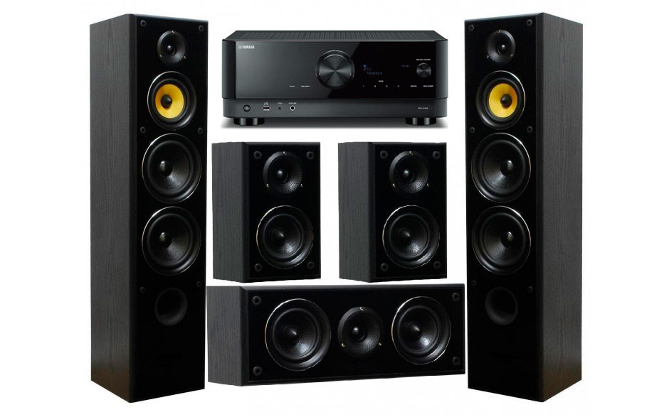 Yamaha RX-V4A + Taga Harmony TAV-606 v.3 Set Black