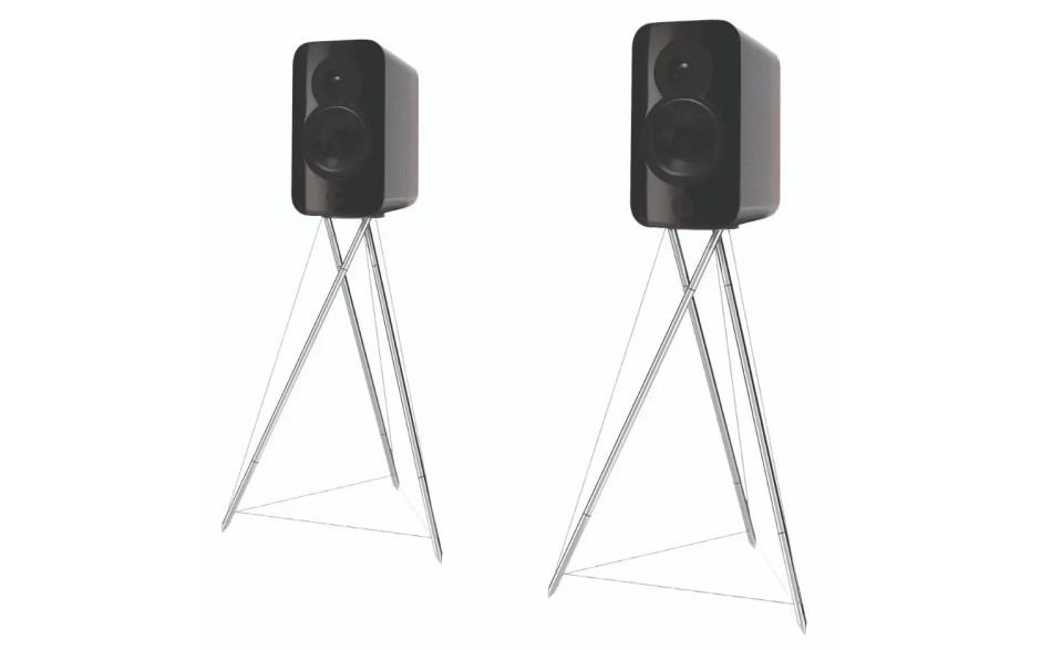 Q Acoustics Сoncept 300 Black & Rosewood EXC Stand Pair (QA2710)