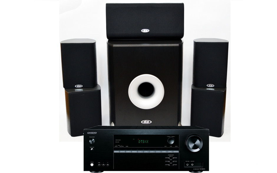 Onkyo TX-NR 474 + Eltax CineMaxx 5.1-pack black