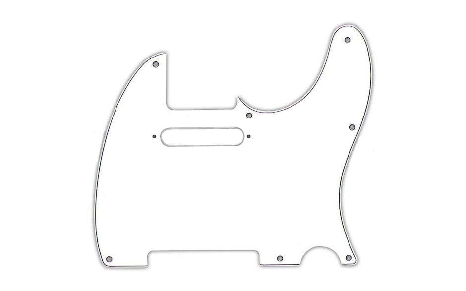 FENDER PICKGUARD FOR TELECASTER WHITE 3-PLY