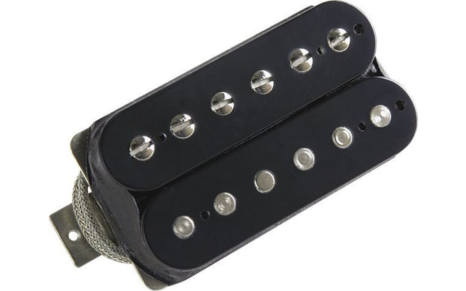 GIBSON 498T HOT ALNICO 5 HUMBUCKER / DBL BLK COVER - BRIDGE