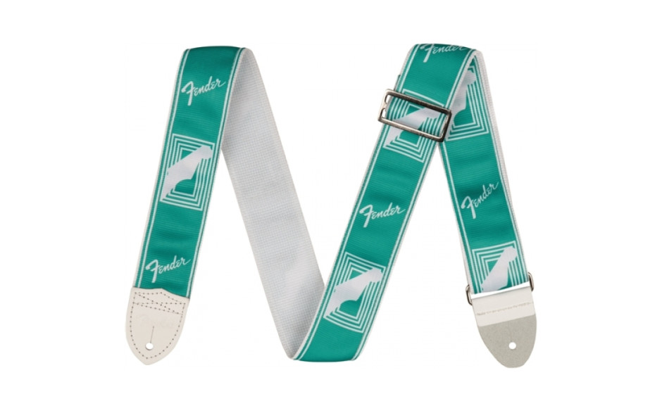FENDER 2" MONOGRAMMED STRAP SEA FOAM GREEN