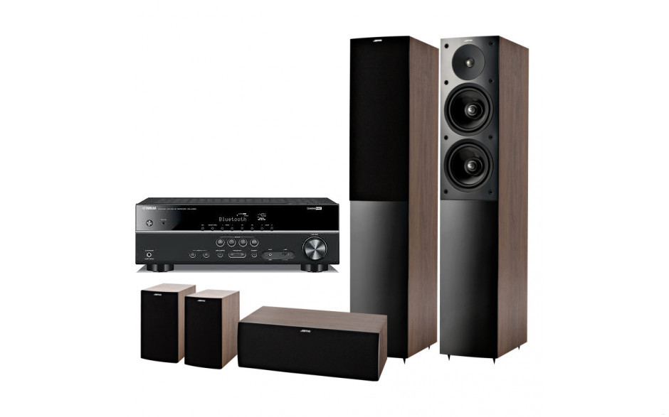 Домашний кинотеатр set 5.0 Yamaha RX-V483 + Jamo S506 HCS Wenge