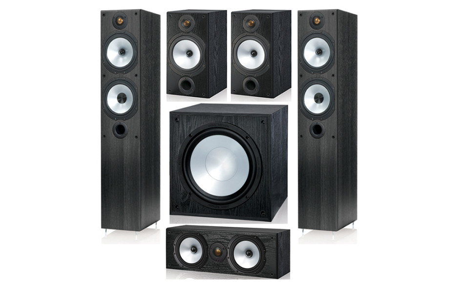 Monitor Audio MR4/MR2/MRcentre/MRW-10 set 5.1 Black