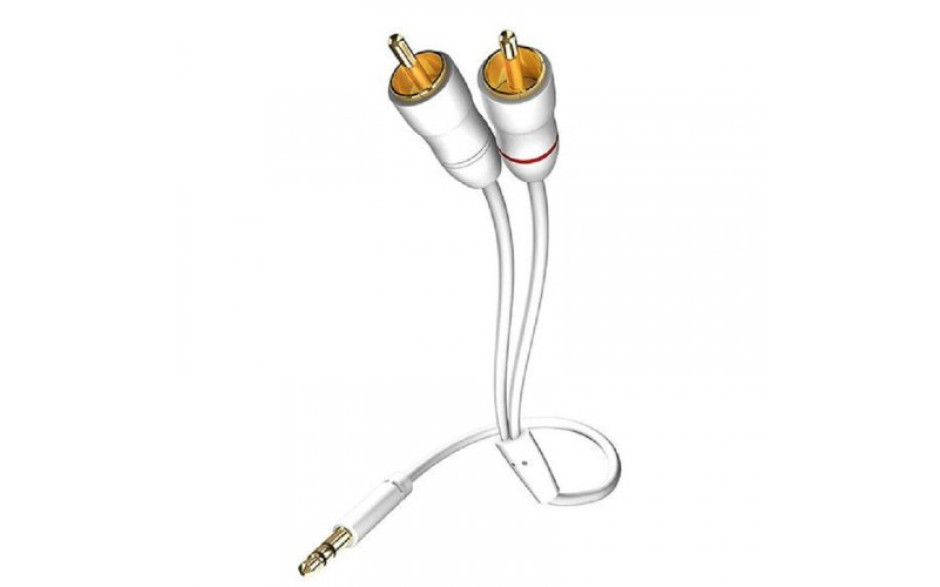 Inakustik Star 3,5mm Mini Jack > 2 x RCA white 0,5m