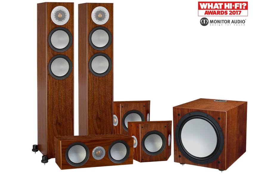 Monitor Audio Silver 200/FX/centre150/W12 set 5.1 Walnut