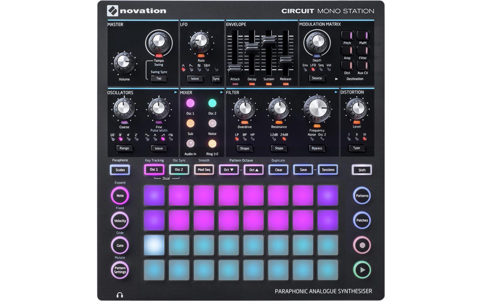 NOVATION Circuit Mono Station Paraphonic Analog Synthesizer and Sequencer