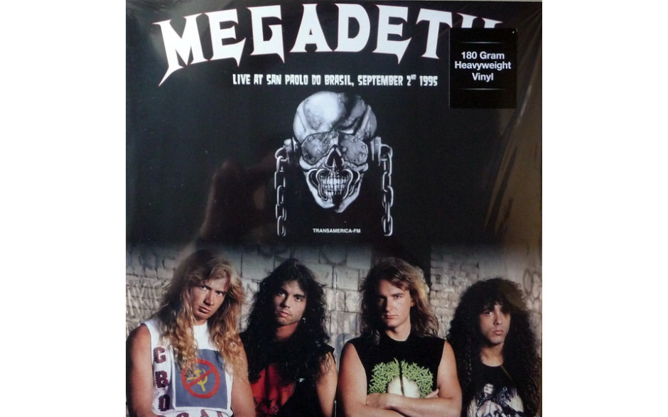 MEGADETH - LIVE AT SAN PAOLO DO BRASIL, SEPTEMBER 2ND 1995 2017 (DOR2126H, White) DOL/EU MINT (0889397521264)