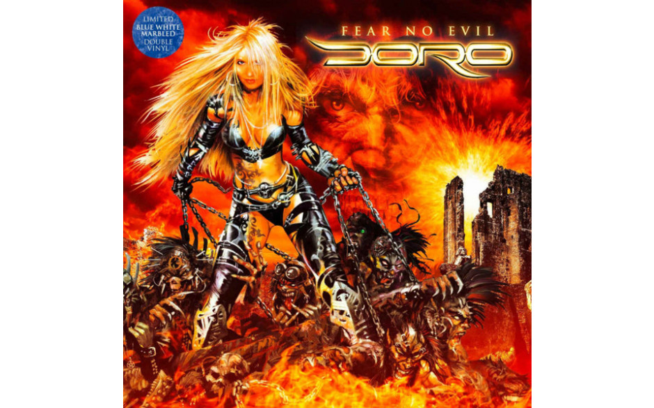DORO - FEAR NO EVIL 2 LP Set 2009/2022 (RDP0006-VM, LTD., Blue/White) RARE DIAMONDS/EU MINT (4250444188918)