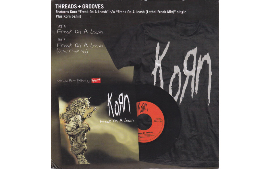 KORN - FREAK ON A LEASH 2013 (88765437547, 7 Inch LP Plus T-shirt) EPIC/EU MINT (0887654375476)