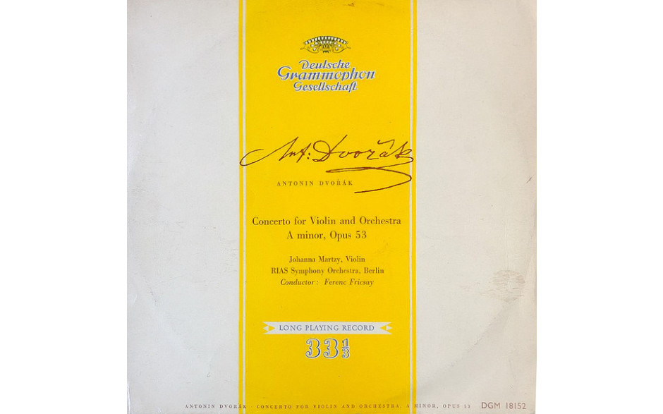 Anton Dvorak - Concert for Violin and Orchestra (Deutsche Grammophon 18152, 180 gram vinyl) Germany, New & Original Sealed Clearaudio Vinyl