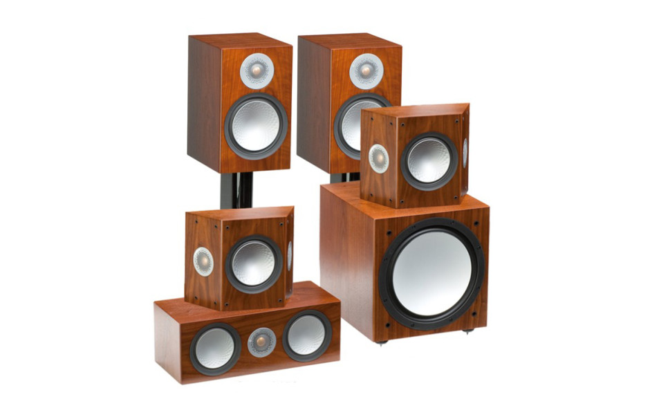 Monitor Audio Silver 100/FX/centre150/W12set 5.1 walnut