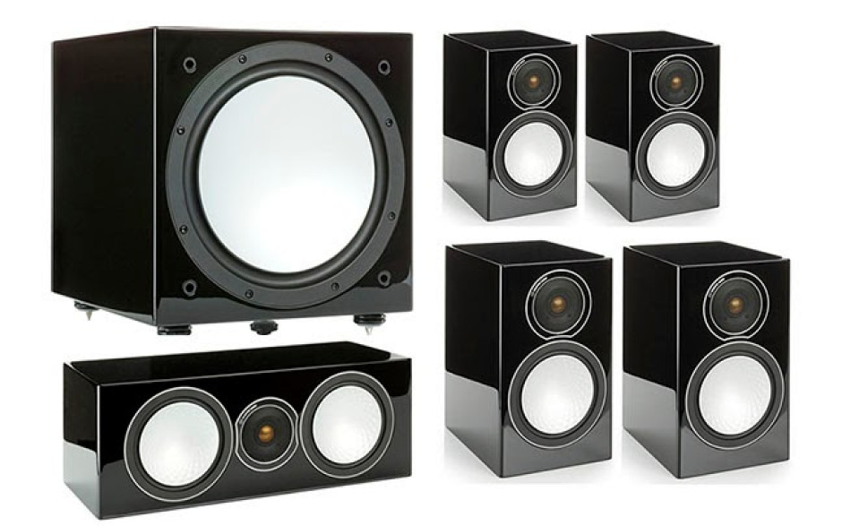 Monitor Audio Silver 50/50/centre150/W12 set 5.1 Black High Gloss