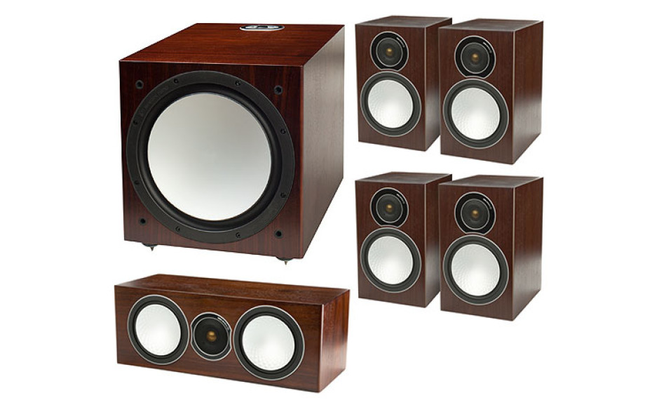 Monitor Audio Silver 100/50/c150/W12 set 5.1 walnut