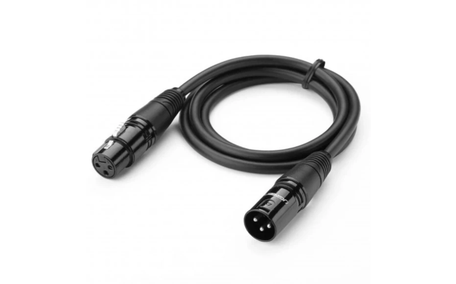 UGREEN AV130 XLR Male to Female Microphone Cable, 1 m Black 20708