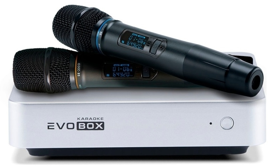 Караоке-система для дому EVOBOX Plus [Graphite] + мікрофони SE 201D