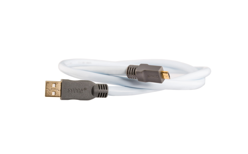 Supra USB 2.0 A-MICRO B BLUE 3M