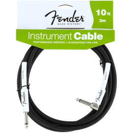 FENDER PERFORMANCE INSTRUMENT CABLE 10 ANGLED BK