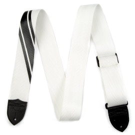 FENDER STRAP COMPETITION STRIPE WHITE AND BLACK