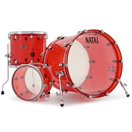 NATAL DRUMS ARCADIA ACRYLIC TRANSPARENT RED