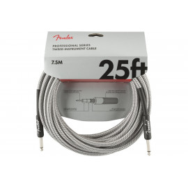 FENDER CABLE PROFFESIONAL SERIES 25' WHITE TWEED