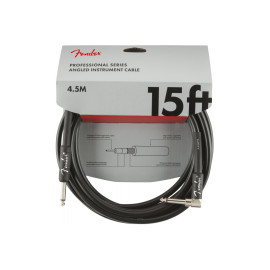 FENDER CABLE PROFESSIONAL SERIES ANGLED 15' BLACK