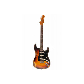 FENDER CUSTOM SHOP LIMITED EDITION DUAL-MAG II STRAT HEAVY RELIC SUPER FADED AGED 3-COLOR SUNBURST