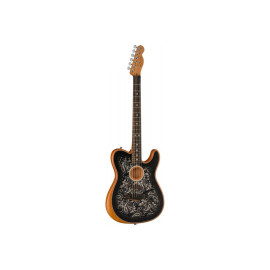 FENDER AMERICAN ACOUSTASONIC TELECASTER BLACK PAISLEY LTD