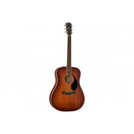 FENDER PD-220E DREADNOUGHT ALL MAHOGANY WITH CASE AGED COGNAC BURST