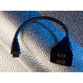 Silent Wire HDMI Stecker auf 2x Kupplung