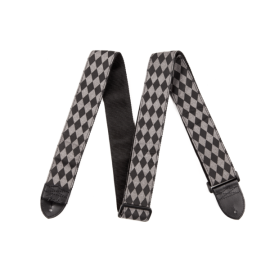 Fender 2' NYLON DIAMOND STRAP BLACK/GREY