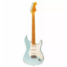 FENDER CUSTOM SHOP 1957 STRATOCASTER RELIC FADED AGED DAPHNE BLUE
