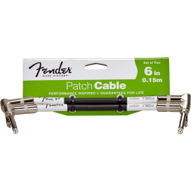 FENDER PERFORMANCE PATCH CABLE TWO PACK 6 BK