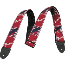 Fender 2" MONOGRAMMED RED/WHITE/BLUE STRAP