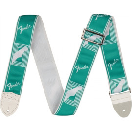 FENDER 2" MONOGRAMMED STRAP SEA FOAM GREEN