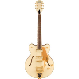 GRETSCH ELECTROMATIC PRISTINE LTD CENTER BLOCK DOUBLE-CUT WITH BIGSBY WHITE GOLD