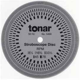 Tonar 10cm Aluminium Stroboscopic Disc, art.5468